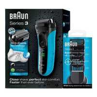 Braun Shaver 3040 Rechargeable Fully Washable with New Microcomb Technology 45 Min Running Time