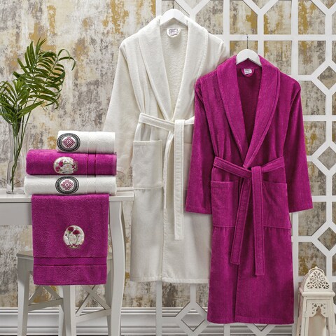 Towel set 2025 with bathrobe