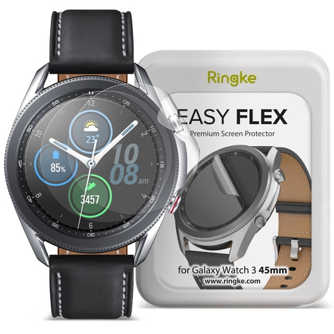 Buy Ringke Easy Flex Screen Protector For Samsung Galaxy Watch Active 3 45mm Screen Guard Online Shop Smartphones Tablets Wearables On Carrefour Uae