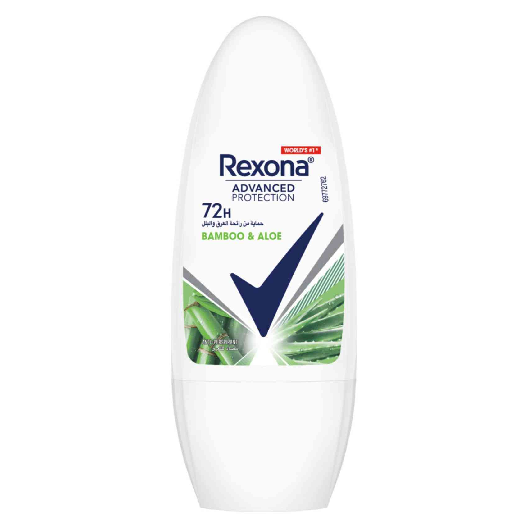 Desodorante Rexona Roll-On Feminino Bamboo/Aloe Vera 50ml