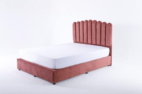 Buy PAN Home Home Furnishings Anna Twin Bed Velvet 140x200 Pink