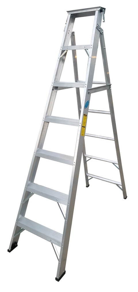 Penguin - Aluminium Two-in-One Ladder: Step 7, (2.1m - 3.8m)