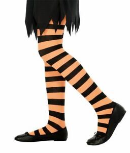 Orange and shop black toddler tights