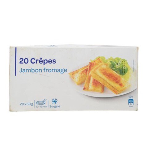 Crf Frozen 20 Crepes Ham/Cheese 1Kg