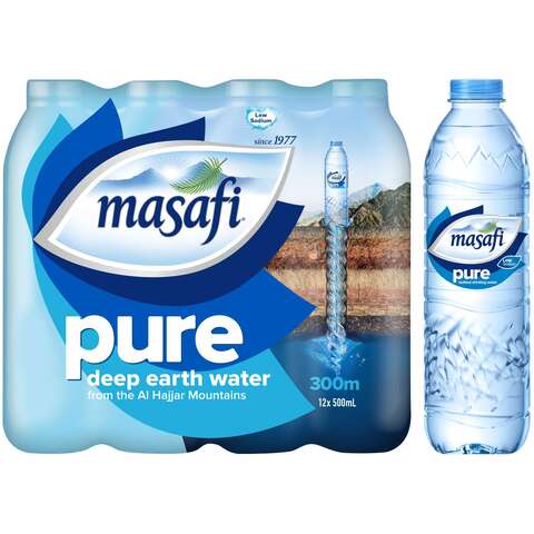 Masafi Pure Drinking Water 500ml Pack of 12