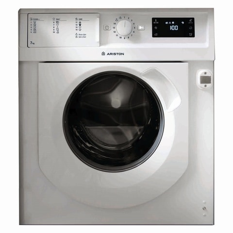 Ariston Built-in Front Load Washing Machine 7kg With 1200 Rpm Dryer 5kg BIWDHL75128MEA White