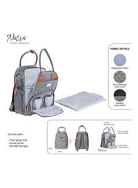 Moon Nutra Diaper Backpack, Grey