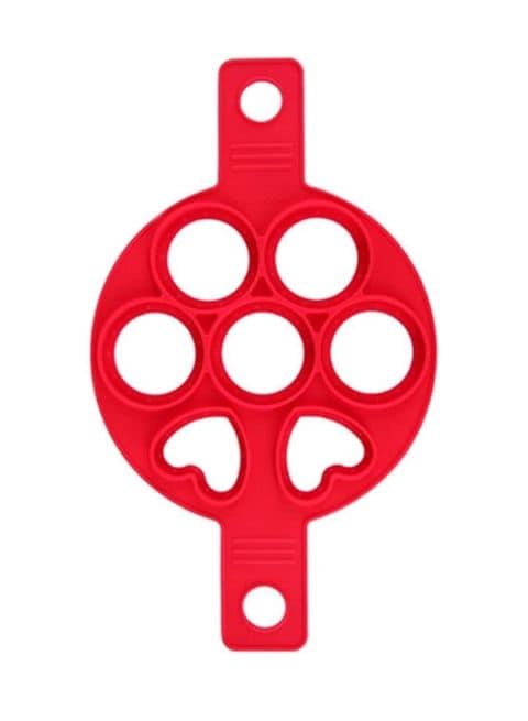 Generic Four-Hole Petal Waffles Mould Red 160 x 350millimeter