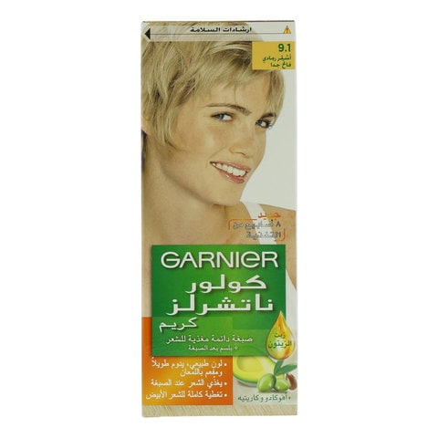 Garnier 9.1 natural extra Light ash blonde color naturals creme