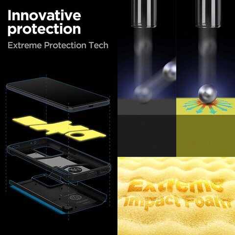 Spigen Tough Armor designed for Xiaomi 12T case and Xiaomi 12T PRO case cover with Extreme Impact Foam - Black