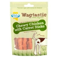 Good Boy Wagtastic Chewy Chicken With Carrot Sticks Dog Food 70g