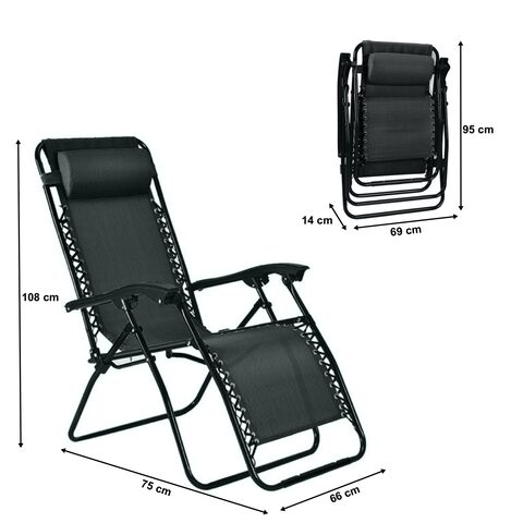 Folding zero gravity 2024 recliner lounge chair