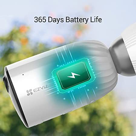 EZVIZ 2MP/4MP 12900mAh Compatible with Solar Panel-C/D Can only be Used with Base