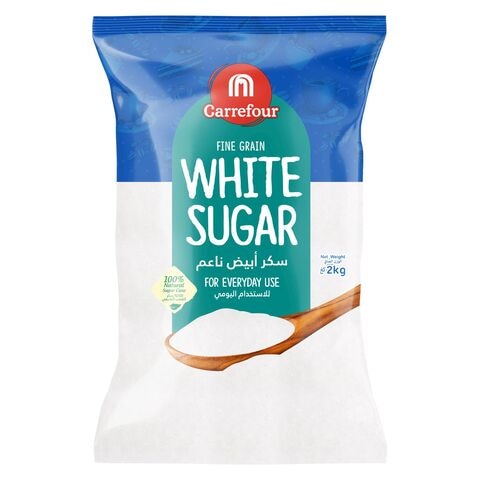 Buy Carrefour Fine Sugar 2kg in Saudi Arabia