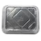 Falcon Rectangle Aluminium Container With Lid Silver 1060ml 10 PCS