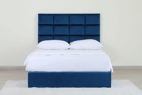 Blue queen store bed frame