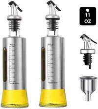 oil dispenser, stainless steel glass oil and vinegar dispenser ,soy sauce &amp; cooking oil&hellip;300ML(1PC.)