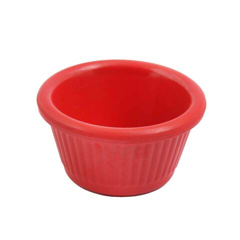 Wom Plate Melamine 7 Cm Red