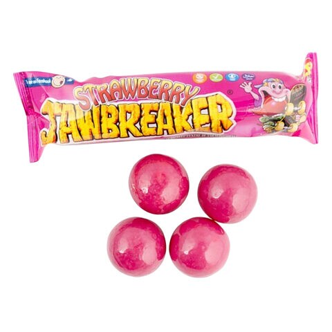 Buy Zed Candy Jawbreaker Strawberry Hard Candy Balls 41.3g Online ...