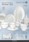 Royalford Premium Fine Bone Dinner Set, 83Pcs Plates &amp; Bowls, RF11045, Eco-Friendly Dinner Set, Plates, Dishes, Bowls, Cup, Saucer, Tea Set, Service For 12