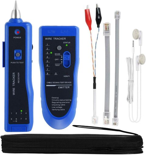 Network Cable Tester LAN RJ45 RJ11 Cat5e Cat6 Ethernet Wire Line Test ToolS  Kit