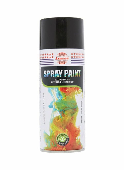 Asmaco All-Purpose Spray Paint Black