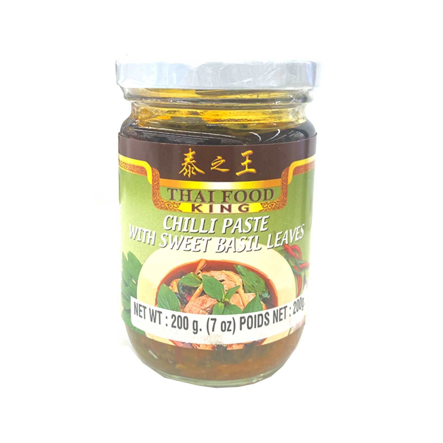 Buy Thai Food King Chili Paste With Sweet Basil Leaves 200gr