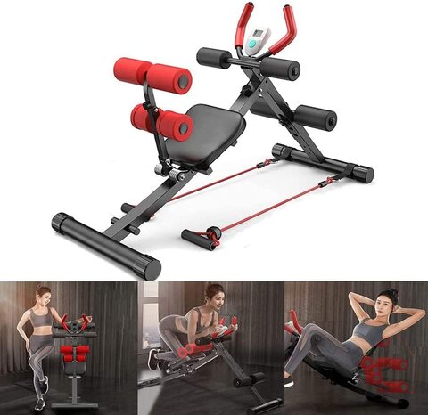 Sit Up Bench Abdominal Crunch Weight Training Exercise Adjustable Home Gym 