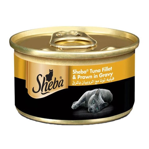 Sheba tuna fillet &amp; prawn in gravy 85 g