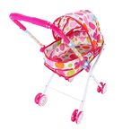 Buy Lavish Pink Doll Outdoor Baby Buggy Stroller Child Push Cart Stroller Doll in UAE