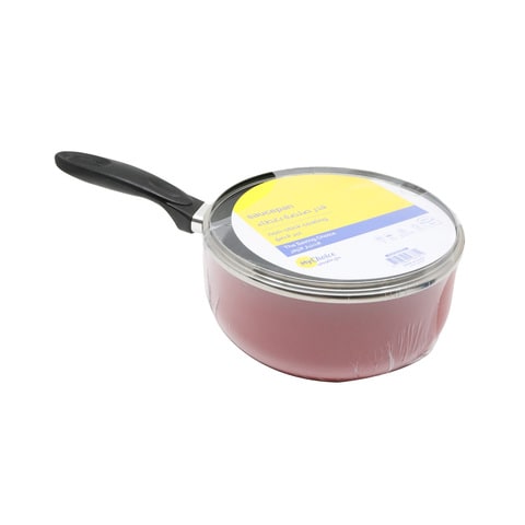 MyChoice Non-Stick Saucepan With Lid Red 20cm