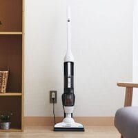 Hitachi Cordless Stick Vacuum Cleaner, 45 Minutes Run Time, Light Weight, 18V Lithium Ion Battery, 2 in 1 Design Good For Hard Floor &amp; Rug, Dry Mop Head, Crevice Nozzle, Charging Station, PVX90K240PWH