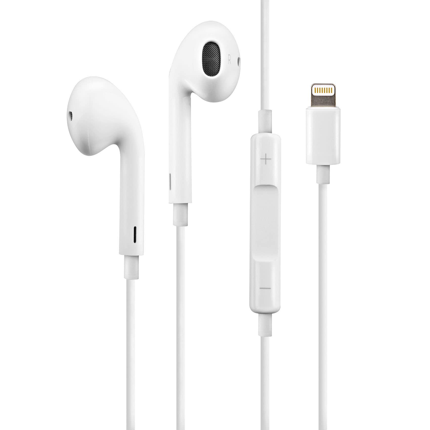 Гарнитура earpods lightning h7 для apple с управлением громкостью и микрофоном