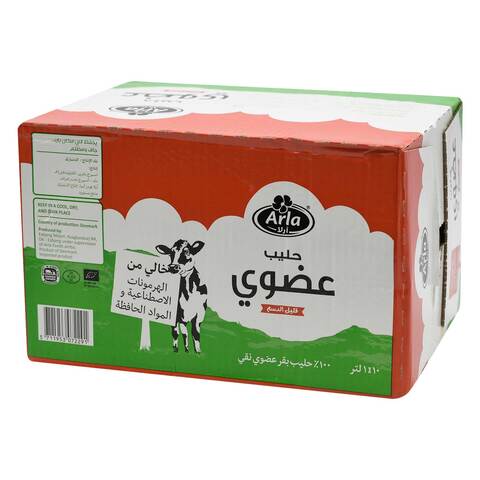 اشتري أرلا حليب عضوي قليل الدسم طويل الأجل 1 لتر × 10 في السعودية