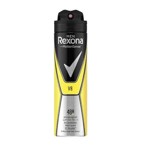 Buy Rexona V8 Antiperspirant Deodorant Spray for Men - 150ml in Egypt