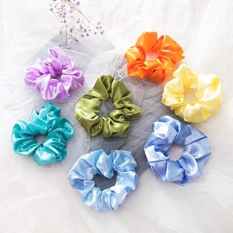 Buy Hair Tie Silk Satin Scrunchies Hair Bands Hair Ties for Women