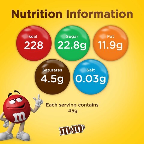 Calories in M&M's Peanut M&M's (Package) and Nutrition Facts