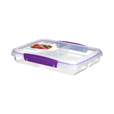 Sistema Small 350mL Split Container Lunchbox - Assorted*