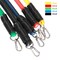 Generic-11pcs Fitness Resistance Bands Set Workout Exercise Tube Bands with Door Anchor Ankle Straps Cushioned Handles Carry Bags for Home Gym Travel