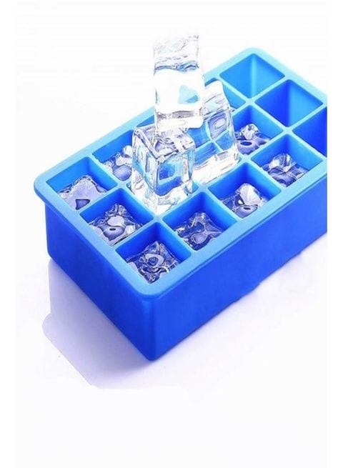 MissTiara 15 Grids Ice Cube Tray Food Grade Silicon Ice Box for Oven Fridge