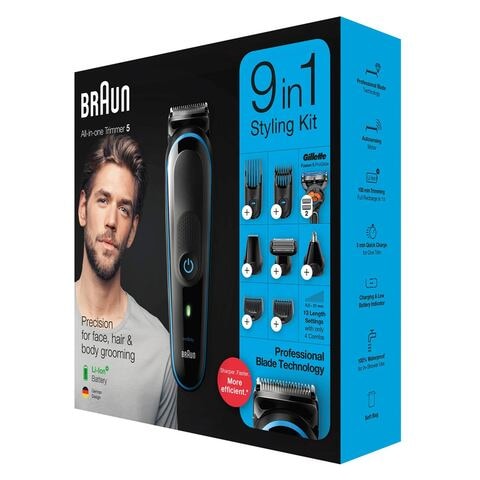 Braun All-In-One Rechargeable Multi Grooming Styling Kit MGK5280 Black