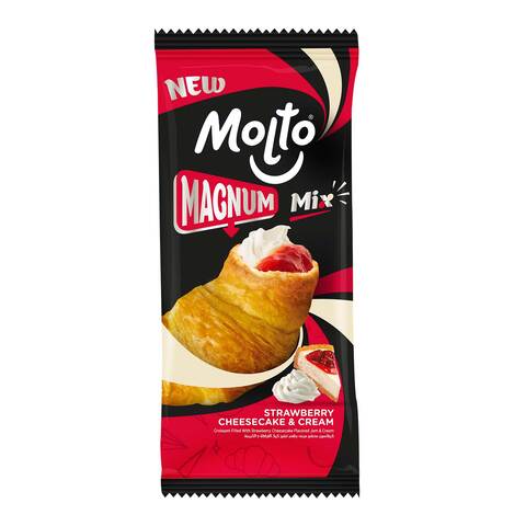 Buy Molto Mini Magnum Strawberry and Cheesecake Croissant - 80 gram in Egypt