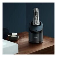 Braun Series 9 Electric Shaver 9390cc - Syncro Sonic Technology - 5 Specialized Shaving Elements including Clean &amp; Charge System - 10D Flex Head