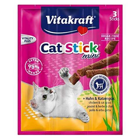Vitakraft Cat Food Stick Mini Chicken 3 Sticks