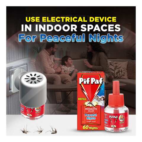 Pif Paf Powergard Electrical Plug-In Liquid Mosquito Killer Device With 30 Nights Refill 28ml