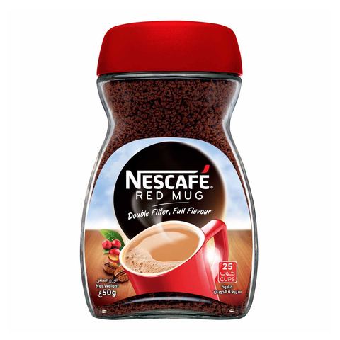 Buy Nescafe Red Mug Instant Coffee Jar 47.5g in Saudi Arabia