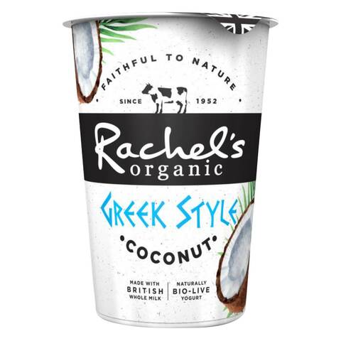 Rachel&#39;s Organic Greek Style Coconut Yoghurt 450g