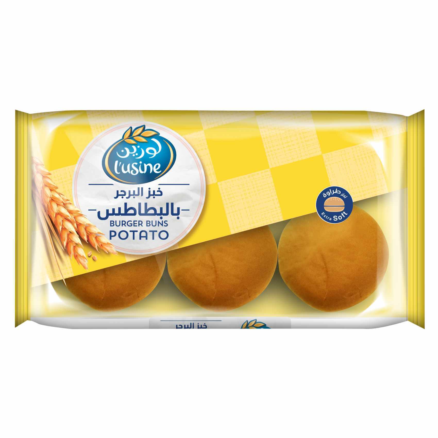 Buy L'usine Potato Burger Bun 402g Online Shop Bakery on Carrefour UAE