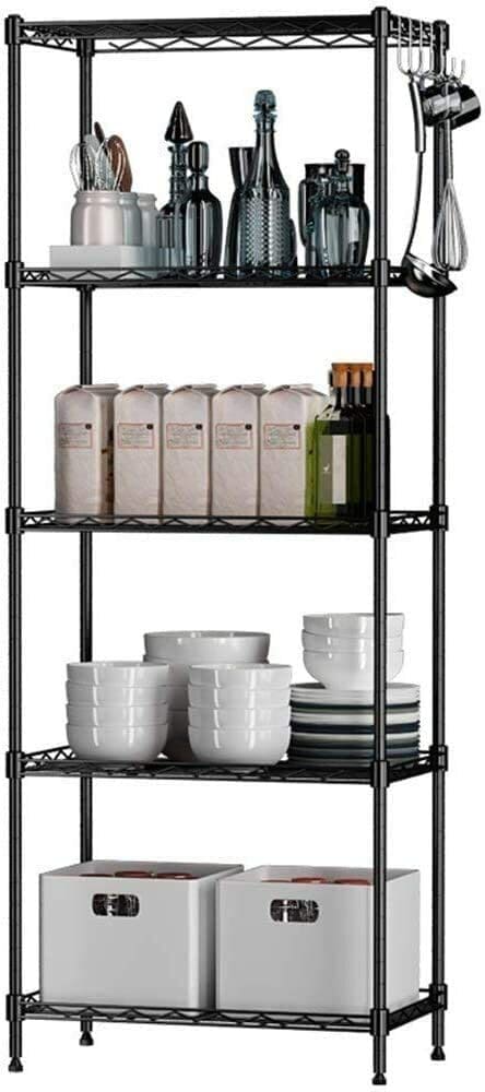 5 tier metal shelving shop unit