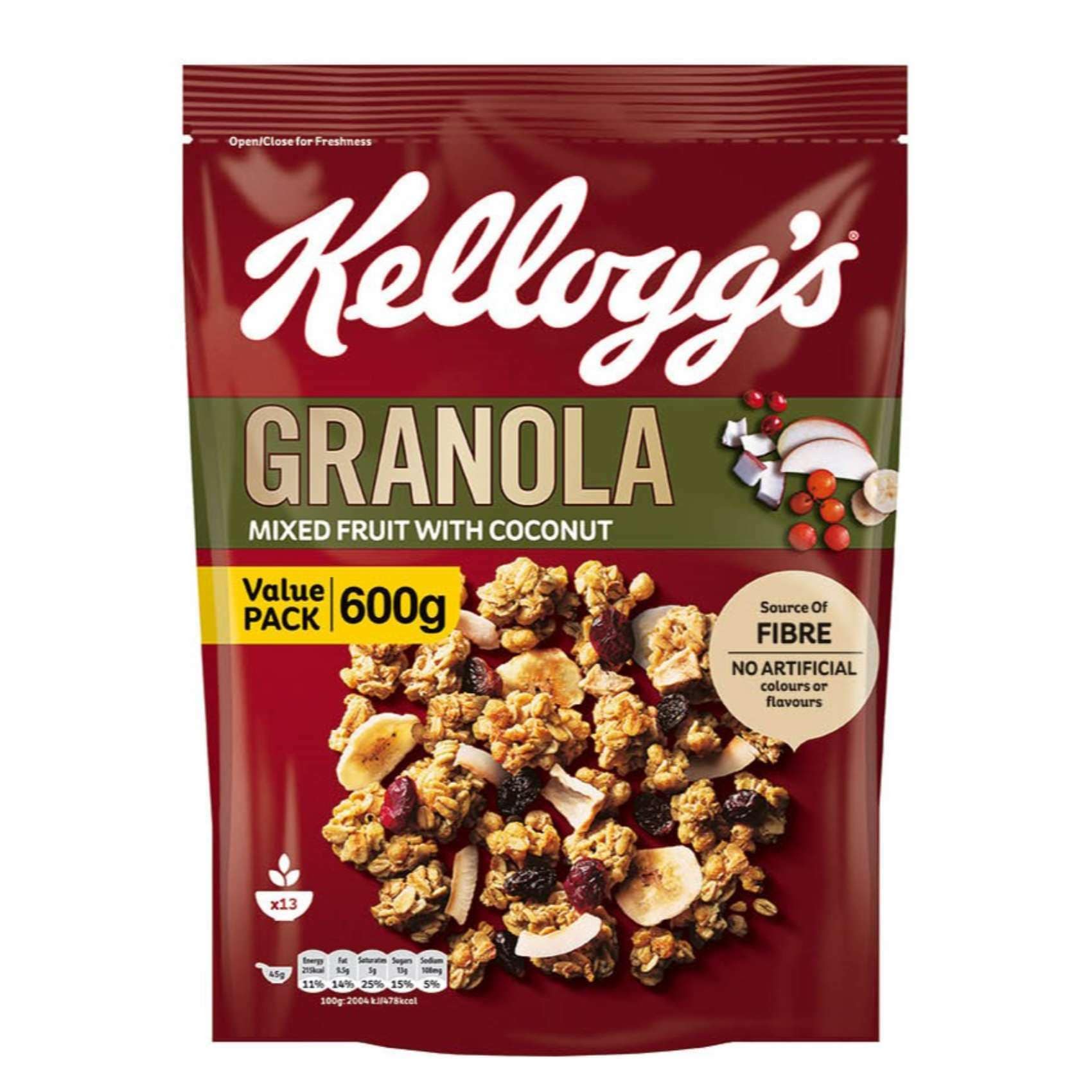 Buy Kellogg's Crunchy Muesli With Fruit Cereal 600g Online Shop Food